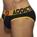 Addicted Slip Open Fly Coton Noir - Jaune