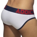 Addicted Slip Open Fly Coton Blanc - Bleu Marine