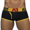 Addicted Boxer Open Fly Coton Noir - Jaune