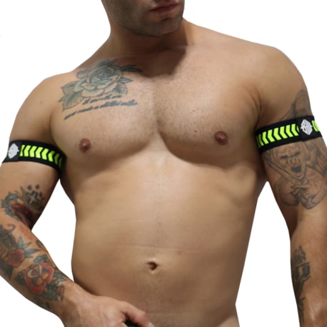 Breedwell 2-Pack Daycrawler Armbands - Black - Neon Yellow