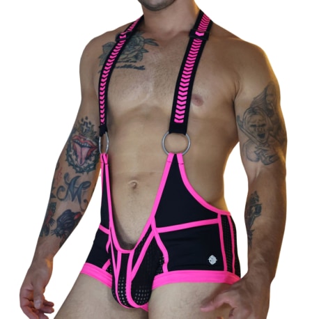 Breedwell Body Daycrawler Noir - Rose Fluo