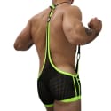 Breedwell Daycrawler Singlet - Black - Neon Yellow