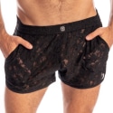 L'Homme invisible Black Lotus Sensation Shorts - Black