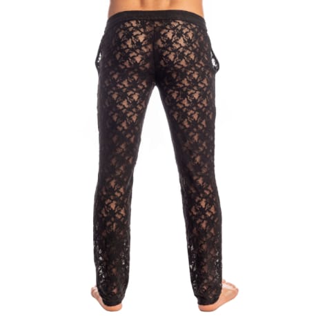 L'Homme invisible Black Lotus Lounge Pants - Black