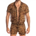 L'Homme invisible Leopard Combi Shorts