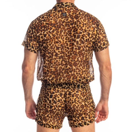 L'Homme invisible Leopard Combi Shorts