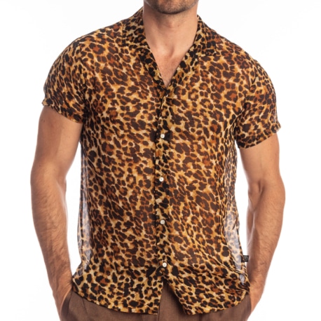 L'Homme invisible Leopard Boxy Shirt