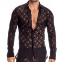 L'Homme invisible Chemise Black Lotus Noire