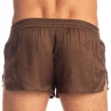 L'Homme invisible Golden Boy Weensy Split Shorts - Brown