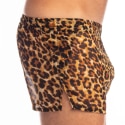 L'Homme invisible Leopard Weensy Split Shorts