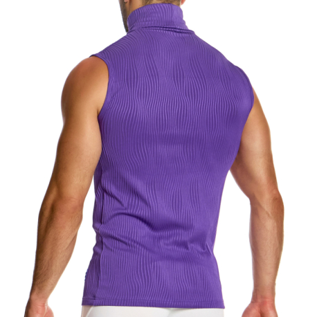 Modus Vivendi Débardeur Col Roulé Curved Violet