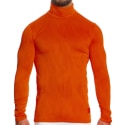 Modus Vivendi Curved Roll Neck T-Shirt - Orange