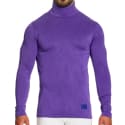 Modus Vivendi Curved Roll Neck T-Shirt - Purple