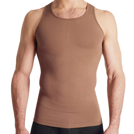 Rounderbum Seamless Compression Tank Top - Cacoa