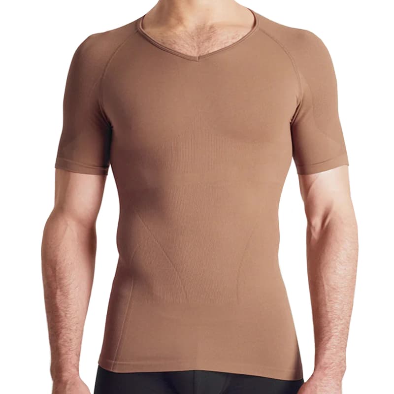 Shoulder Padded Compression T-Shirt Rounderbum