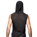 Andrew Christian City Sleeveless Hoodie - Black