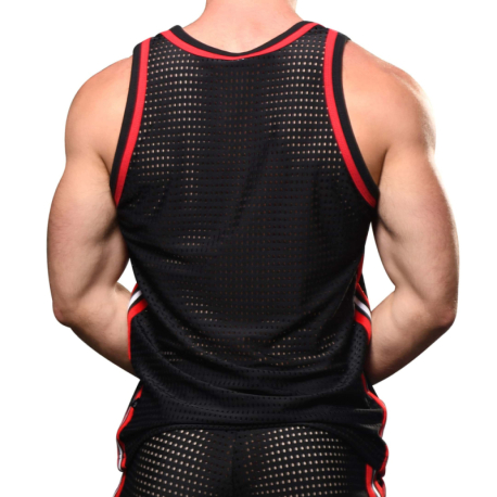 Andrew Christian Competition Mesh Tank Top - Black