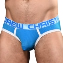 Andrew Christian Slip Almost Naked Soccer Mesh Bleu Electrique