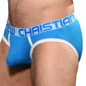 Andrew Christian Slip Almost Naked Soccer Mesh Bleu Electrique