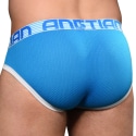 Andrew Christian Almost Naked Soccer Mesh Briefs - Electric Blue