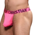 Andrew Christian Almost Naked Hotness Rib Thong - Neon Pink