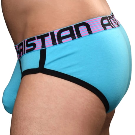 Andrew Christian Almost Naked Retro Briefs - Aqua