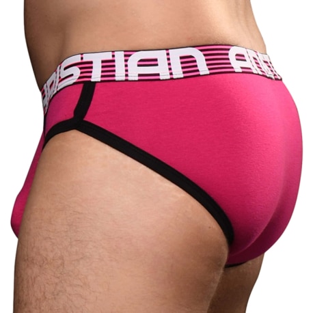 Andrew Christian Almost Naked Retro Briefs - Fuchsia