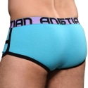 Andrew Christian Almost Naked Retro Pocket Trunks - Aqua