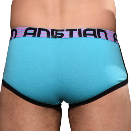 Andrew Christian Almost Naked Retro Pocket Trunks - Aqua