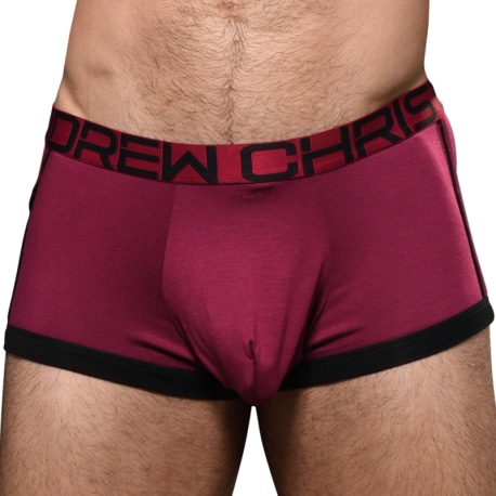 Andrew Christian Trophy Boy Trunks - Burgundy