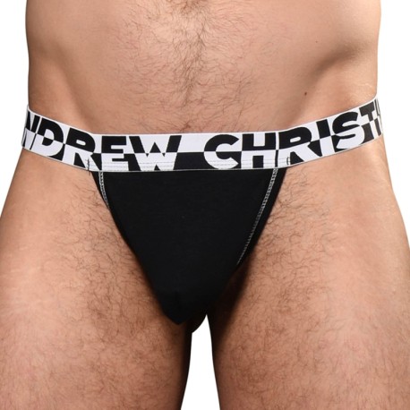 Andrew Christian Almost Naked Hang-Free Thong - Black