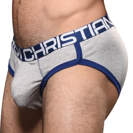 Andrew Christian Almost Naked Happy Briefs - Heather Grey