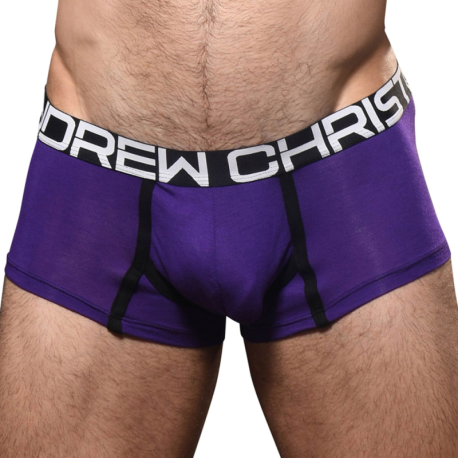 Andrew Christian CoolFlex Modal Trunks with Show-It - Purple