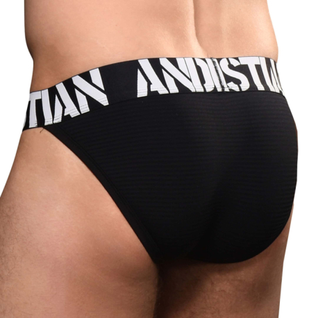 Andrew Christian Almost Naked City Tanga Briefs - Black