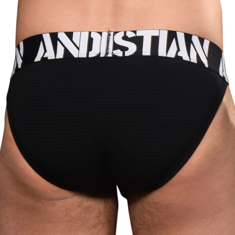 Andrew Christian Almost Naked City Tanga Briefs - Black