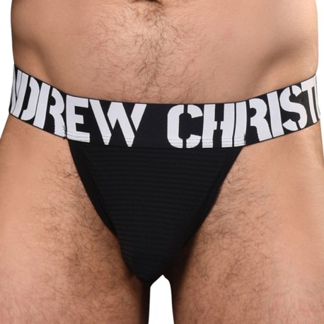 Andrew Christian Almost Naked City Y-Back Thong - Black