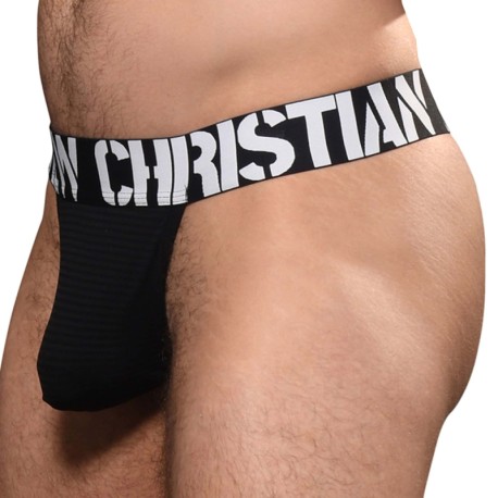 Andrew Christian Almost Naked City Y-Back Thong - Black