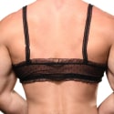 Andrew Christian Unleashed Boudoir Mesh Bra - Black