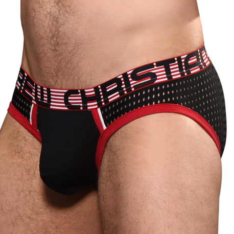 Andrew Christian Almost Naked Competition Mesh Briefs - Black