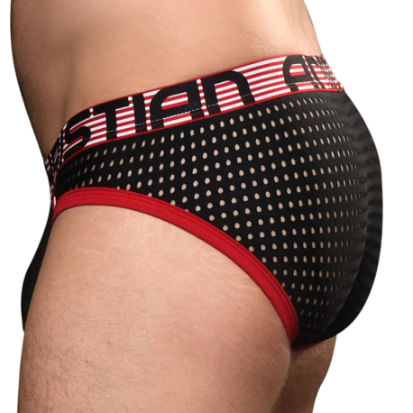 Andrew Christian Almost Naked Competition Mesh Briefs - Black