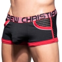 Andrew Christian Almost Naked Competition Mesh Pocket Trunks - Black