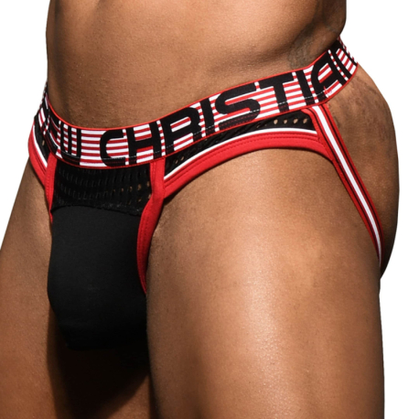 Andrew Christian Almost Naked Competition Mesh Jock - Black