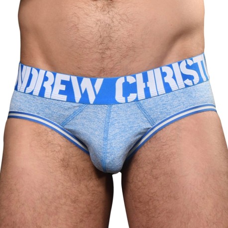 Andrew Christian Show-It Brief, Electric Blue, Medium : :  Clothing, Shoes & Accessories