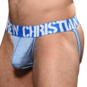 Andrew Christian Jock Strap Almost Naked Workout Bleu Chiné