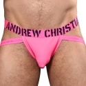 Andrew Christian Jock Strap Almost Naked Hotness Rib Rose Fluo