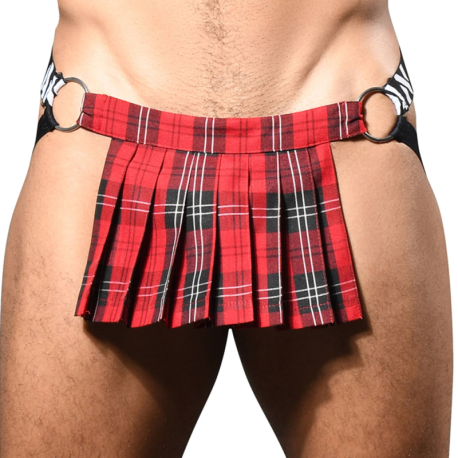 Andrew Christian Unleashed Kilt Jock - Red