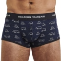 Garçon Français Polar Bear Cotton Trunks - Navy