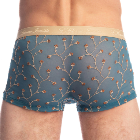 L'Homme invisible Viorne Hipster Push Up Trunks - Lagoon