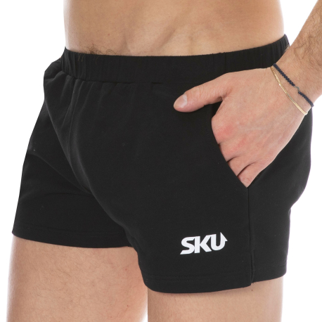 SKU Cotton Sport Shorts - Black