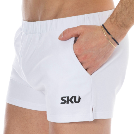 SKU Cotton Sport Shorts - White